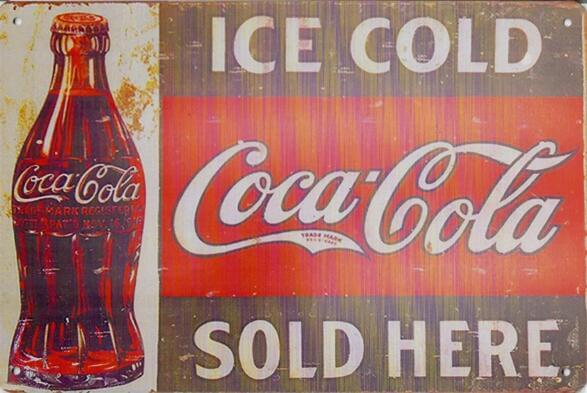 Coke Sold Here - Old-Signs.co.uk